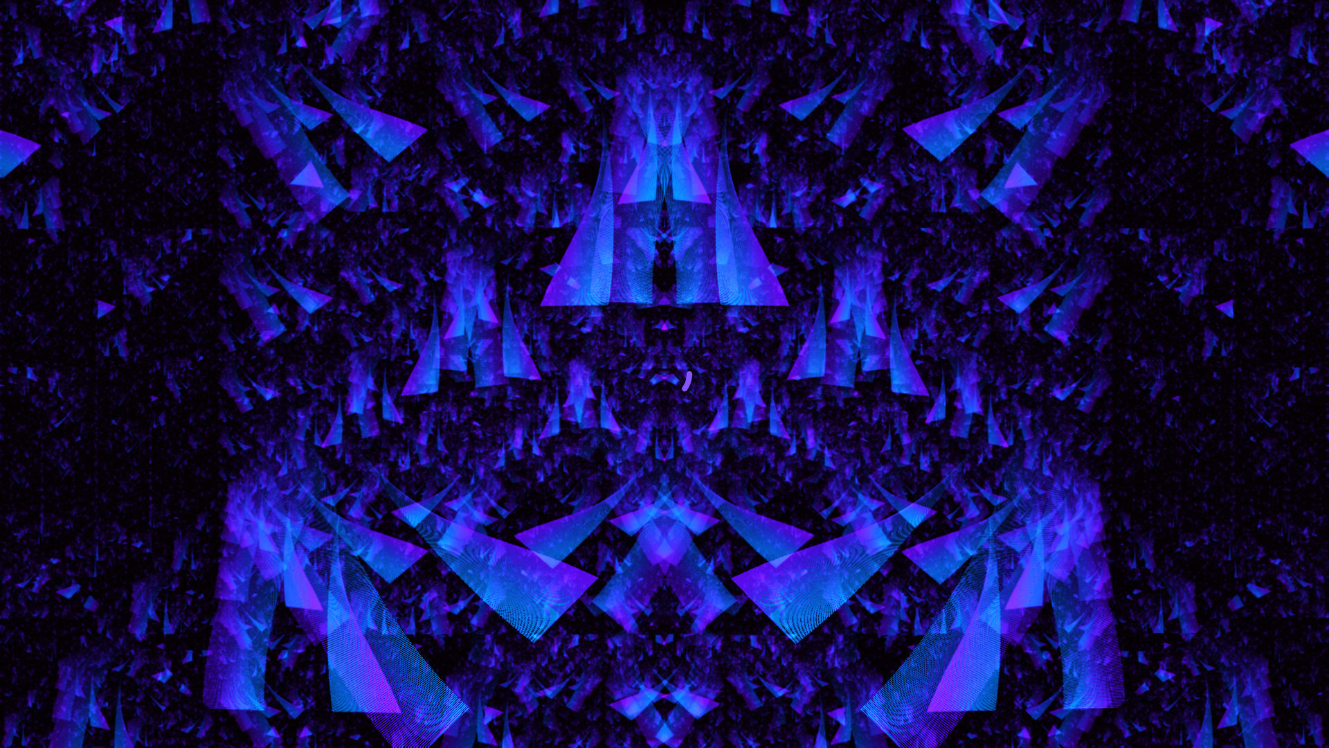 A loading indicator over the running visualizer while video prepares